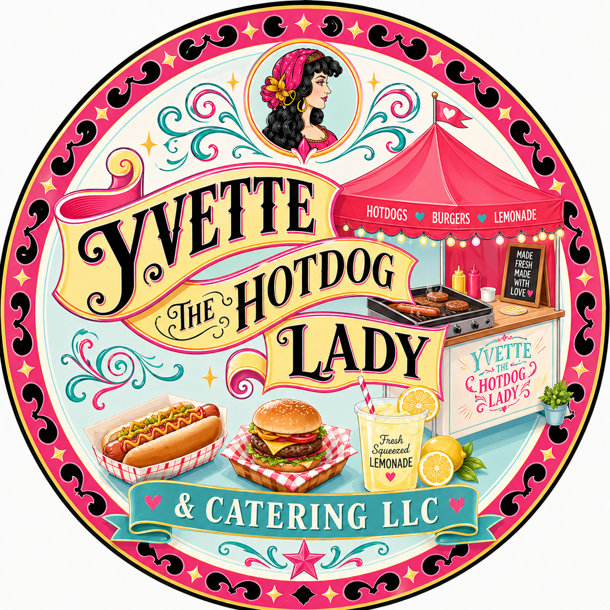 Yvette The Hotdog Lady & Catering LLC logo