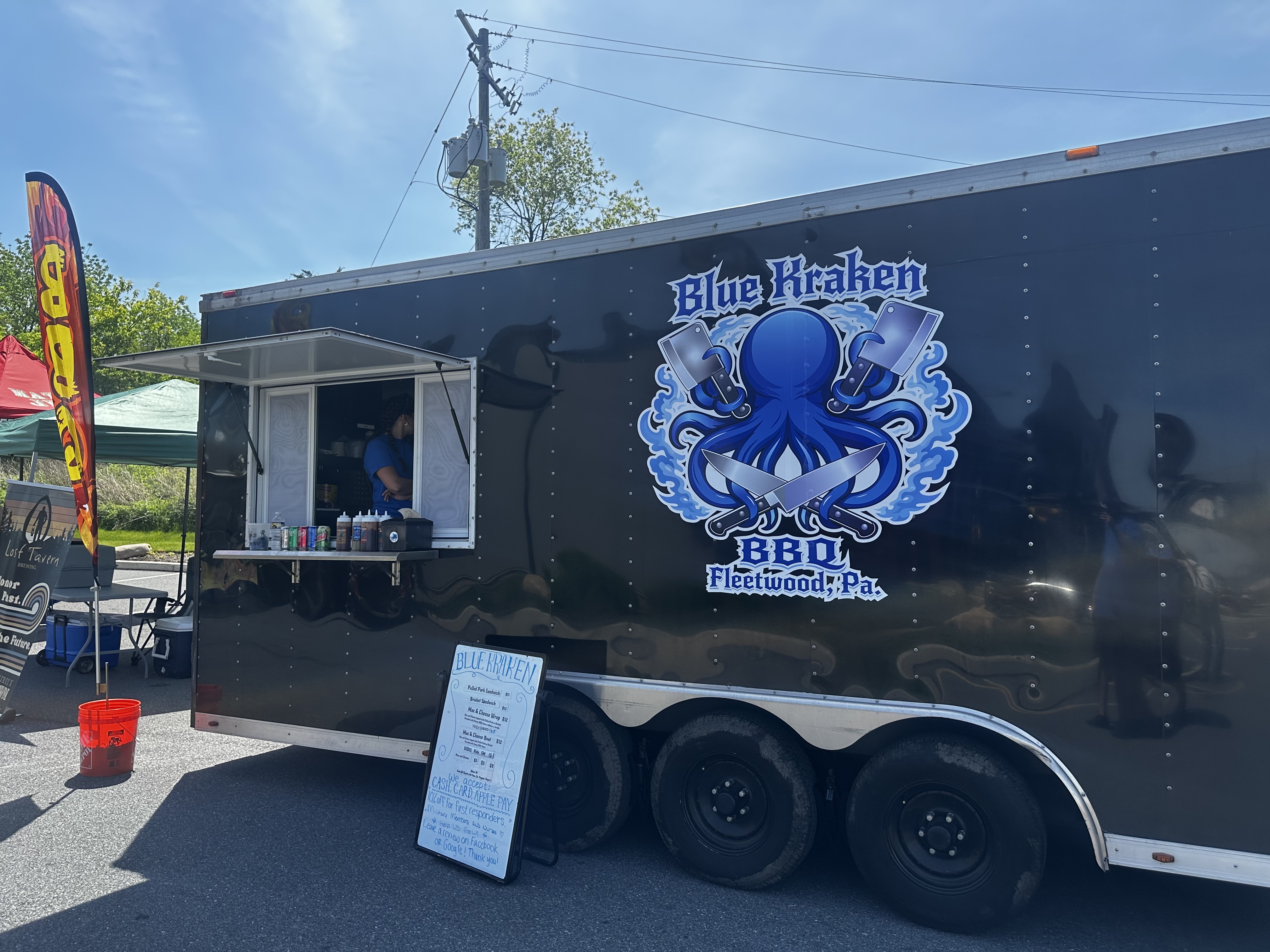 Blue Kraken BBQ logo